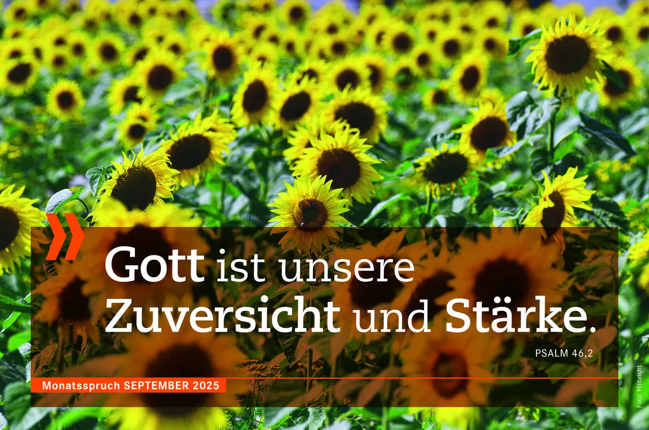 &lt;b style=&quot;font-size: 16px;&quot;&gt;Text zum Kopieren:&lt;/b&gt; &lt;br&gt;&lt;br&gt;Monatsspruch September 2025

Gott ist unsere Zuversicht und Stärke.
Psalm 46,2
Foto: Daniela Hillbricht